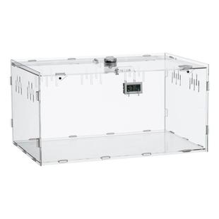 豹纹守宫蜥蜴饲养盒套装爬宠造景箱亚克力大号蜘蛛昆虫生态盒套餐