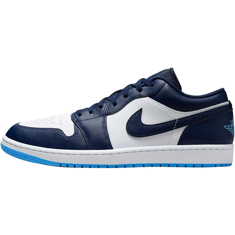 Air Jordan 1 Low经典白蓝AJ1复古男子运动休闲板鞋553558-404