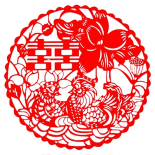 窗户喜字婚房装饰剪纸绒布贴结婚用品大全布置套装绒布玻璃窗花贴