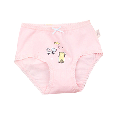 无荧光剂全棉透气女童内裤