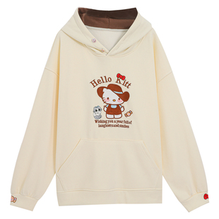 微胖女生穿搭韩系巨好看撞色连帽卫衣加绒秋冬装大码胖mm显瘦上衣