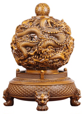 可旋转中式九转乾坤鼎摆件