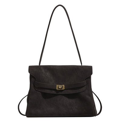 DAOR真皮大容量擦色凯莉托特包