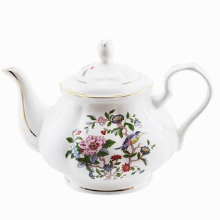 出口骨瓷金丝雀欧式下午茶咖啡茶具 红茶壶茶杯 咖啡壶杯碟糖奶罐