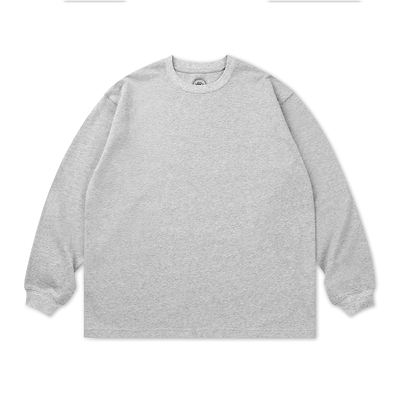 VMCL四色280克纯棉圆领长袖T恤男