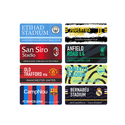 赤红2324球队反光防水车贴