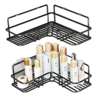 卫生间浴室三角置物架免打孔墙上收纳架储物篮厕所壁挂式架子墙角