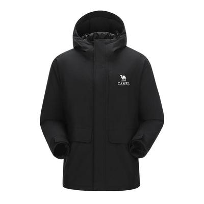 骆驼男装棉袄冬男进藏穿搭登山服AK80硬壳防水防风户外夹克外套
