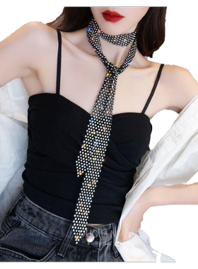 欧美颈带多莉妮流苏锁骨链