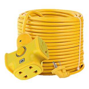 电动车充电线10米-50米户外延长线电源插座防摔排插插线板10/16A