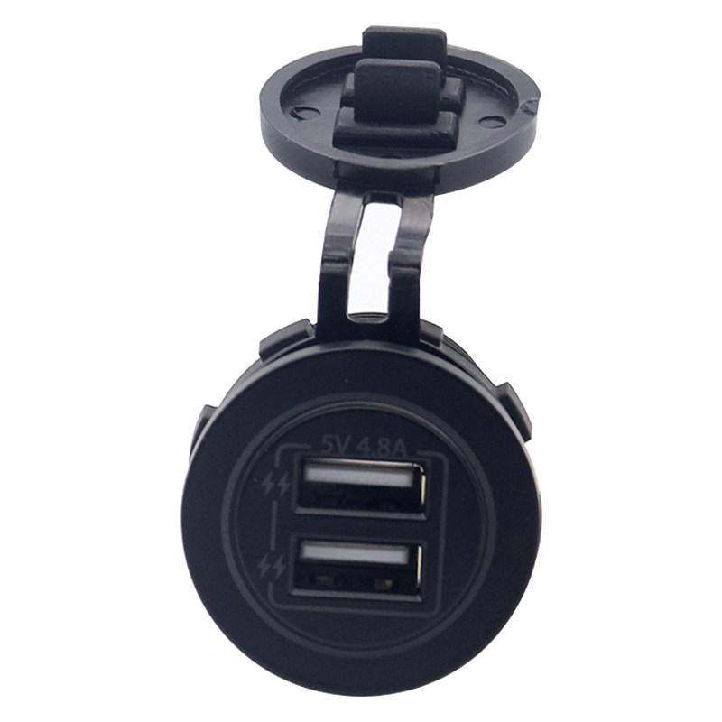 摩托加装母座配件12v24v通用车充