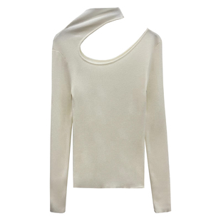 挂脖高领打底衫2025新款女修身内搭高级感洋气软糯针织衫灰色毛衣