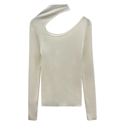 高级感洋气软糯针织衫灰色毛衣