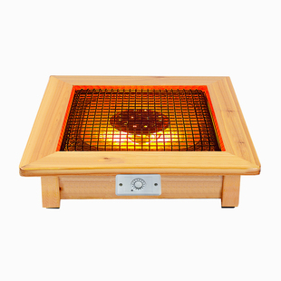 实木烤火炉烤火箱电火桶家用烤脚取暖器暖脚炉桌下电火盆烤火盆器