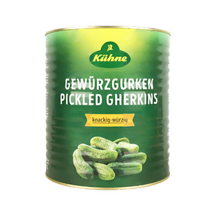 德国进口冠利俄式酸青瓜9.7kg 商用大桶装俄罗斯汉堡热狗酸黄瓜片