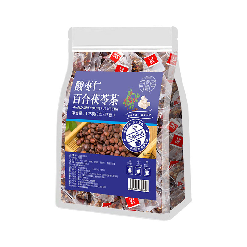睡眠安舒茶茯苓桑葚百合袋泡茶