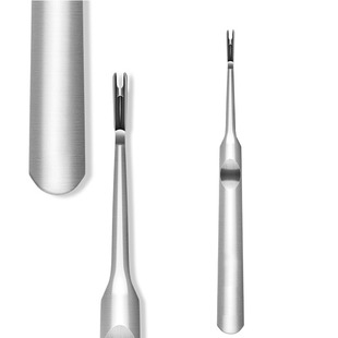 三支不锈钢死皮推 V型修剪刀叉推去死皮倒刺修脚指甲钳美甲工具