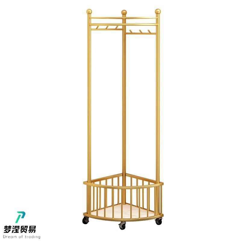 轻奢衣帽架挂衣架落地杆式小型衣服三角卧室房间衣架架置挂架收纳