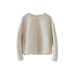 短双面呢外套羊驼毛秋冬高级感女装上衣新款白色深秋初冬chic小香