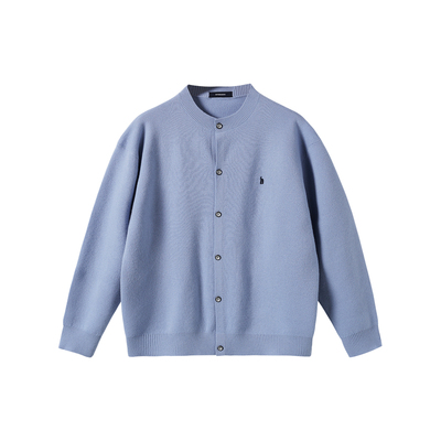 NYHSUGOO/南乙100%绵羊毛48支14针织毛衣开衫男士15175仙人掌系列