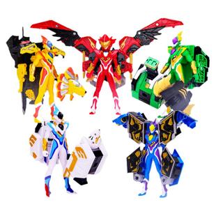 正版龙战士星源2烈焰飞鹰儿童变形合体机器人玩具男孩子金刚机甲