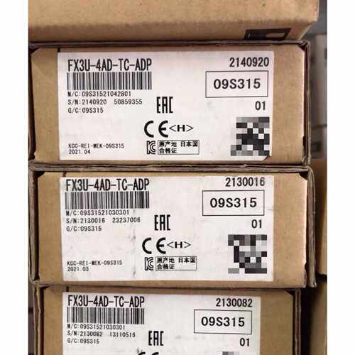 〔议价-可维修〕FX3U-4AD-TC-ADP温度输入模块 带包装盒和说 工业