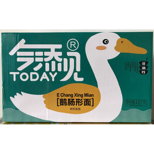 今添见鹅肠形面4kg 非油炸火锅麻辣烫宽面方形波纹面条整箱包邮