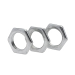 GB808镀锌细牙薄螺母铁六角扁螺母灯饰螺母M8*1M10x1M12*1.25-M30