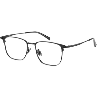 超轻纯钛眼镜框男款高端全钛架复古眉线半框可配近视度数镜片男士