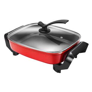 家用不粘锅平底锅牛排煎锅麦饭石锅插电烙饼锅煎饼锅煎蛋锅油炸锅