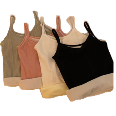 秋冬吊带背心加绒加厚女