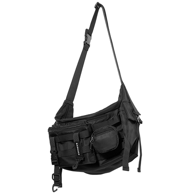 日系街头大容量斜挎包男潮牌工装机能单肩包ins女背包运动邮差包