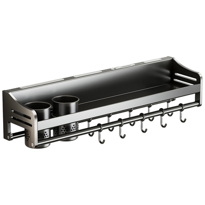 厨房置物架不锈钢免打孔调料架