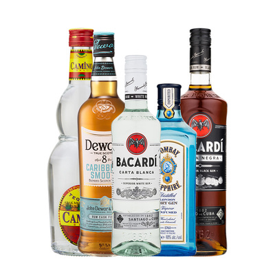 五大基酒洋酒调酒组合