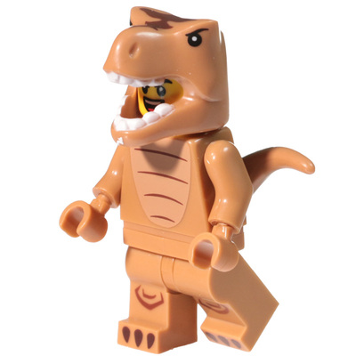 霸王龙迅猛龙恐龙积木小人仔玩具