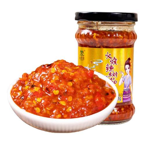 云南德宏特产火烧树番茄辣椒酱洋酸茄小米辣椒酱酸辣酱拌面下饭菜