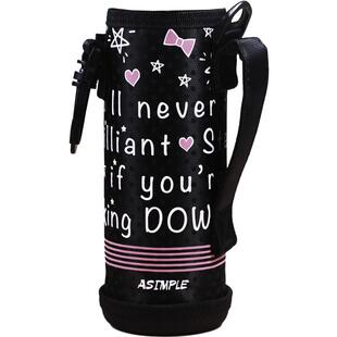 ASIMPLE可爱保温杯套500ml保护套斜挎防烫隔热6.5cm牛津杯袋480