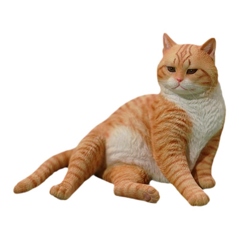 猫咪手办宠物猫宫里猫猫车摆件
