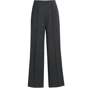 [格雷系]LANDI深灰色高级感垂感阔腿裤女显高显瘦休闲长裤冬新品