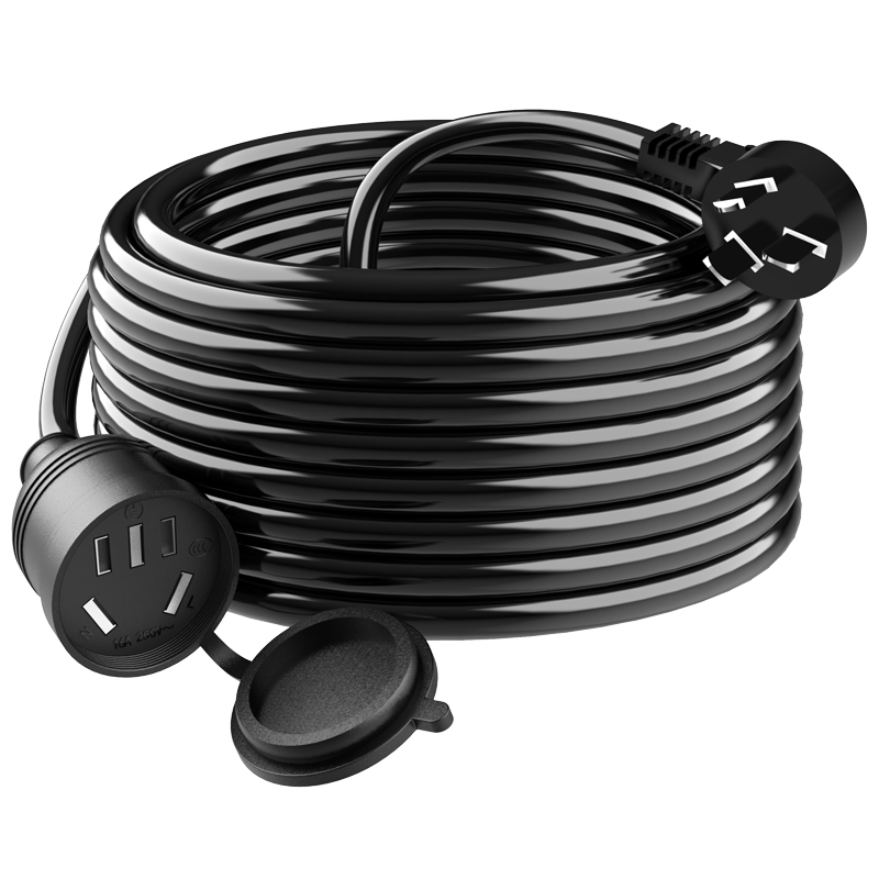 SEBU希部新能源电动汽车充电延长线16A插座拖线板电源线3芯带接地