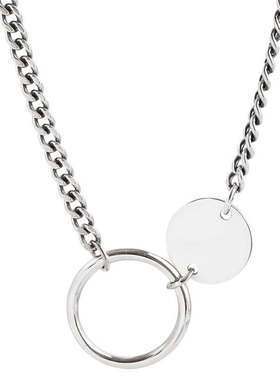 韩版东大门复古圆圈几何锁骨链