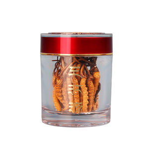 三江源野生虫草冬虫夏草50根礼盒装青海玉树虫草高海拔 虫草礼盒