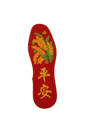 加厚岁岁平安已绣好鞋垫直接垫