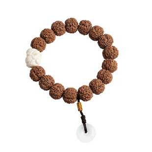 金刚菩提手串男女佛珠手持链盘玩龙纹精品文玩配饰猛犸象牙醒狮