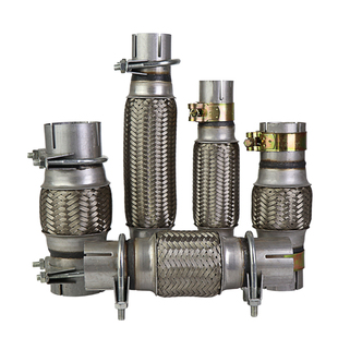 免焊接汽车货车排气管软连接波纹管消声器软管四层不锈钢送卡箍