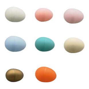 2023年新款塑胶鸡蛋壳盲盒食玩宝宝玩具空壳球马卡龙色塑料鸡蛋壳