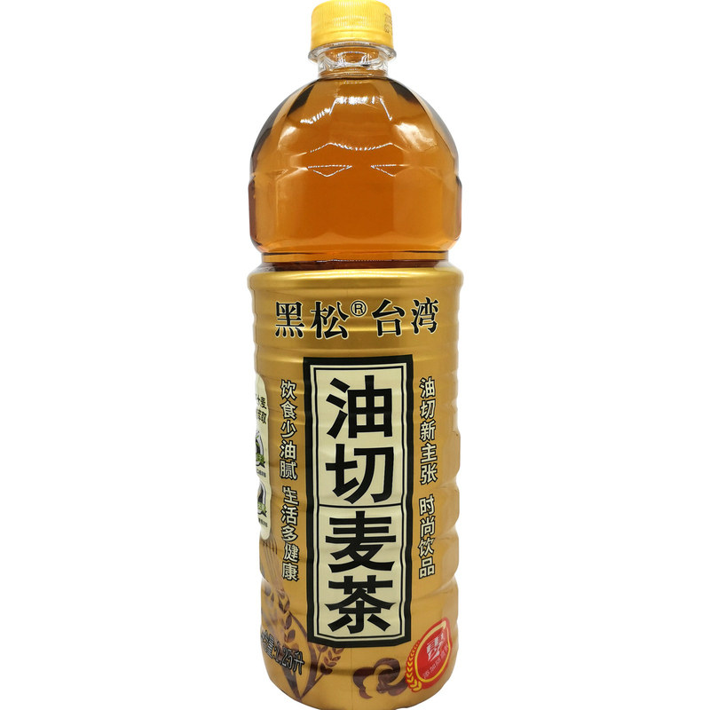 黑松油切麦茶,0脂肪,去油腻!