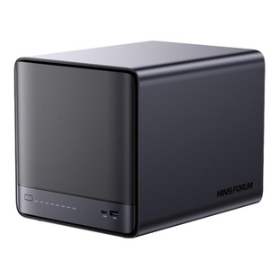 MINISFORUM 铭凡N5 PRO锐龙 AI9 HX 370迷你主机NAS企业级AI PC台式机万兆网口mini主机大存储硬盘nas工作站