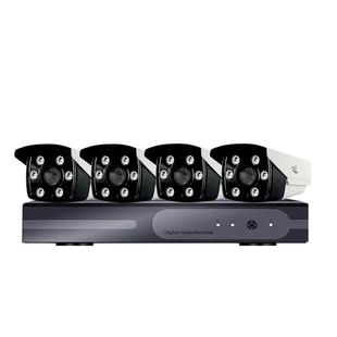 商用POE有线录像机全套监控器设备套装高清夜视摄像头室内外超市