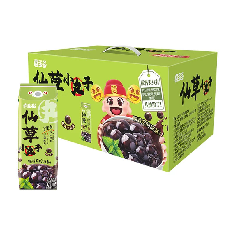 喜多多仙草小丸子凉茶饮料